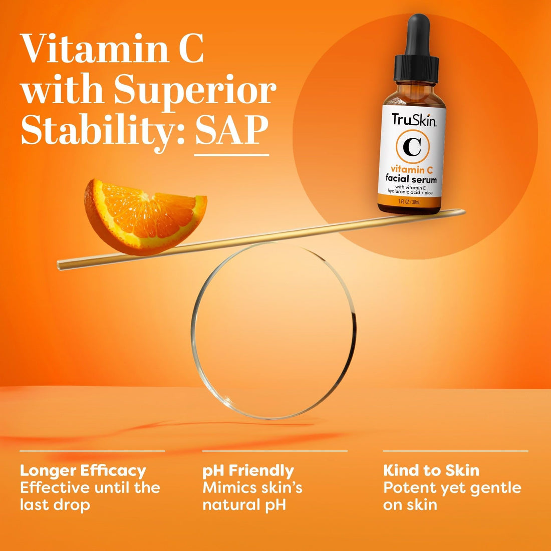 TruSkin Vitamin C Serum for Face – Anti Aging Face Serum with Vitamin C, Hyaluronic Acid, Vitamin E – Brightening Serum for Dark Spots, Even Skin Tone, Eye Area, Fine Lines & Wrinkles, 1 Fl Oz 30ml Halalzen