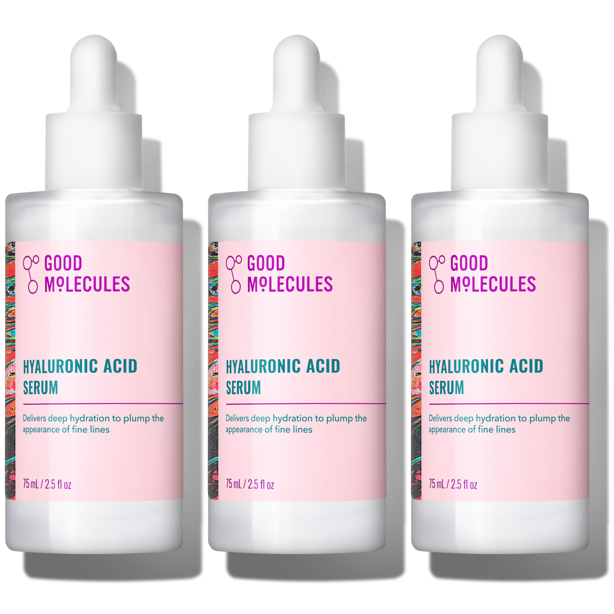Good Molecules Hyaluronic Acid Serum - 1% Hyaluronic Acid Non-greasy Ultra Hydrating Serum, Facial Moisturizer for Plumper Skin, Skin Care for Face Halalzen