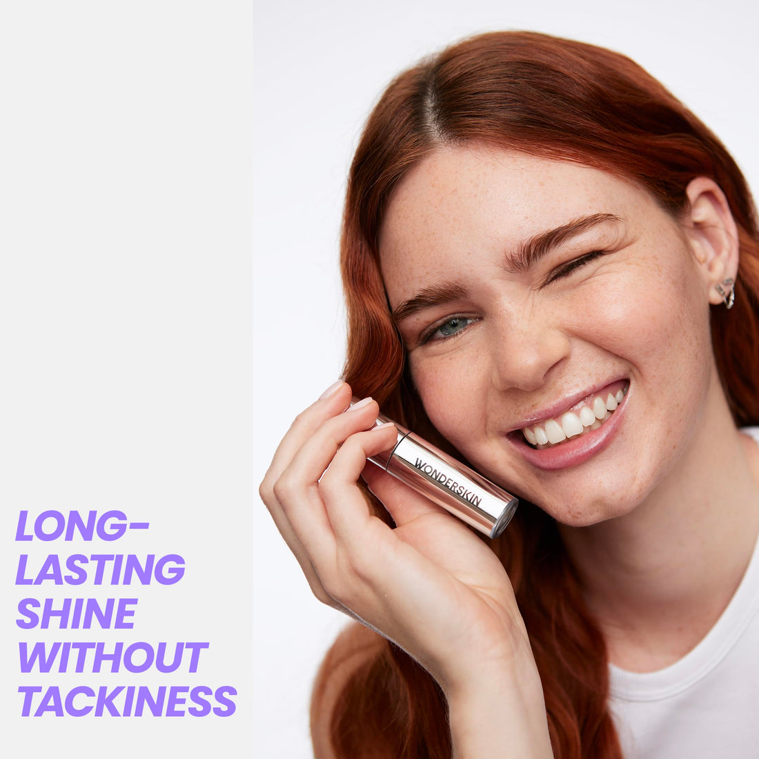 Wonderskin Lip Oil Rehab Serum - Color Changing Lip Oil from Clear to Pink - PH-activated, Non-sticky & Hydrating Tinted Serum for Dry Lips (Kissed)