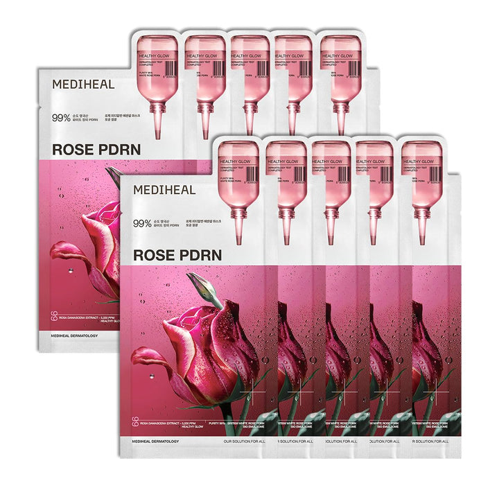Mediheal Essential Face Mask [Skin Firming] 10 pcs. for Plumping Hydration, Glass Skin & Skin Nourishment - Travel Essentials, Korean Beauty Sheet Mask Halalzen