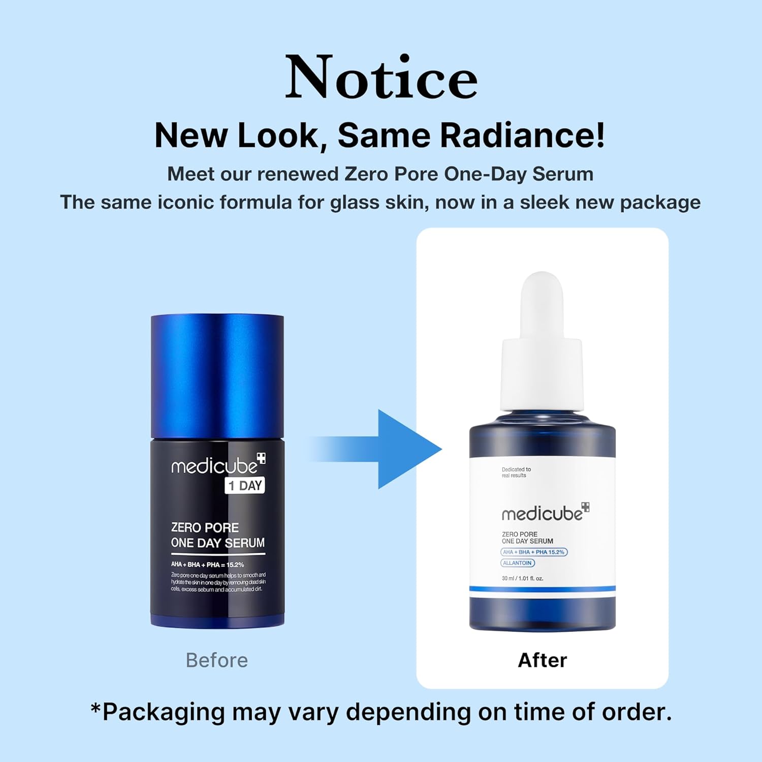 medicube Medicube Zero Pore One-day Serum 1.01 fl.oz - Overnight Resurfacing Serum with Pore Tightening Complex - 15.2% AHA+BHA+PHA & 2% Niacinamide - 10.8% reduction in pore appearance after one Halalzen