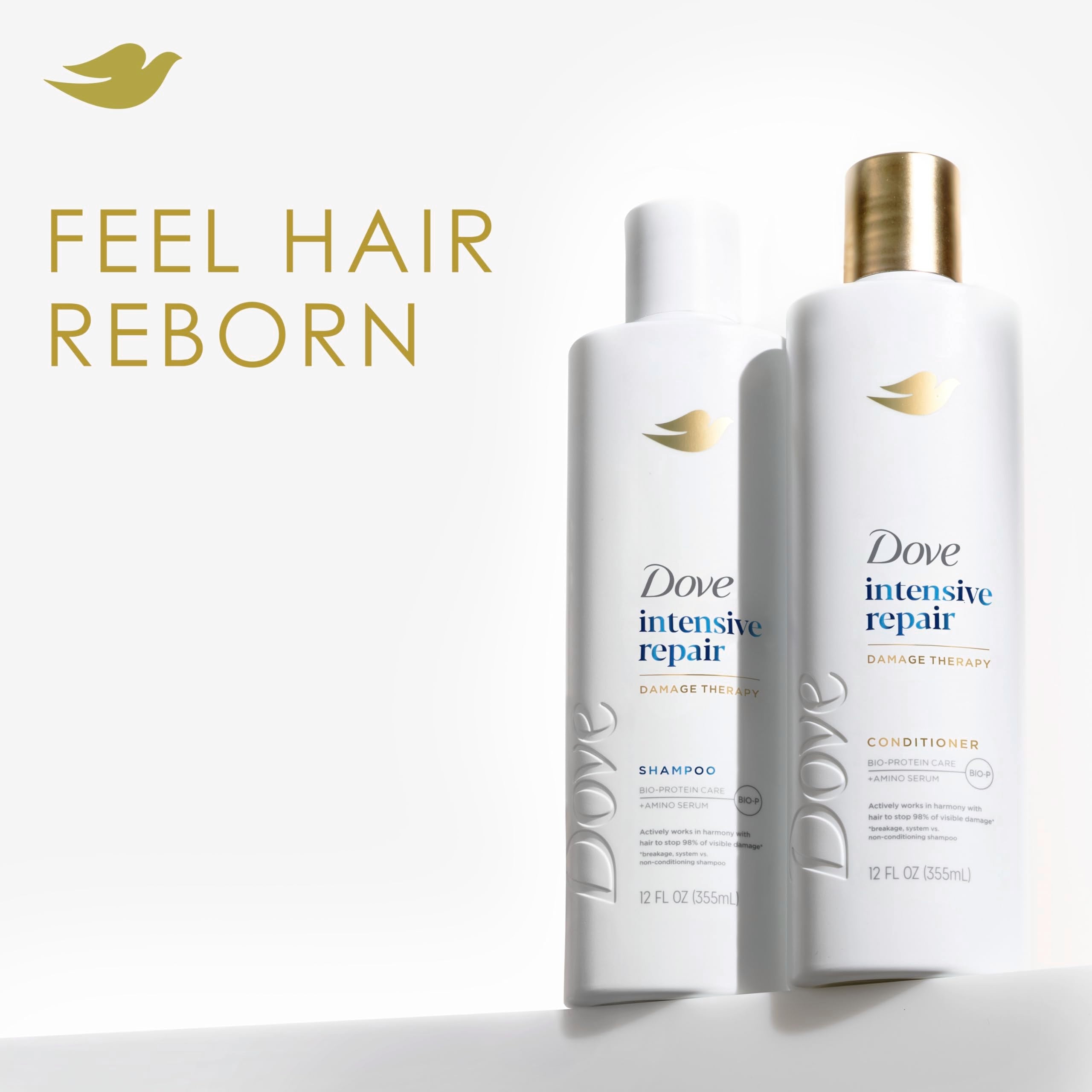 Dove Conditioner Intensive Repair for Damaged Hair with Bio-Protein Care Technology and Amino Serum 28 Fl Oz Halalzen