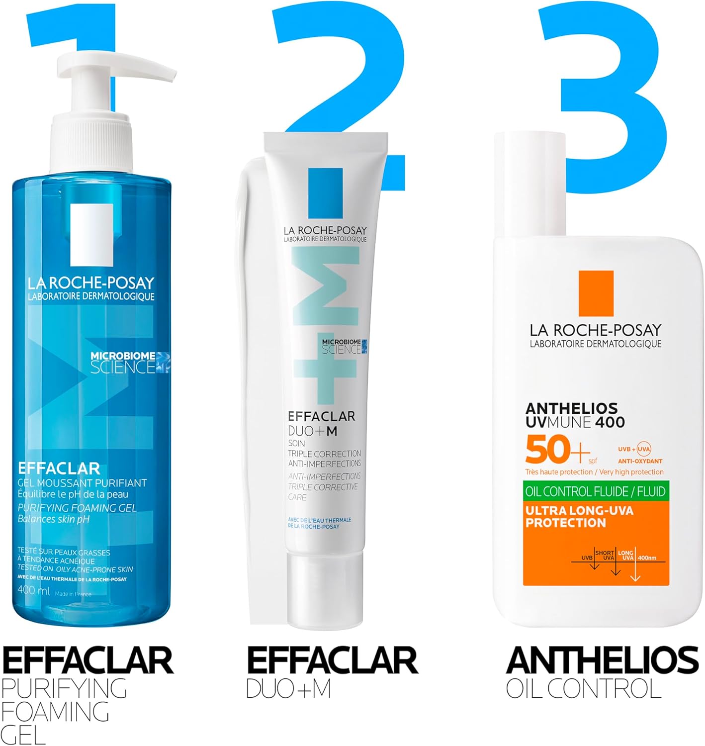 La Roche-Posay Effaclar Duo+M, Anti-Breakout Corrective Gel Moisturiser With Salicylic Acid & Niacinamide, Anti-Imperfections Triple Corrective Care, For Oily Blemish-Prone Skin, 40ml