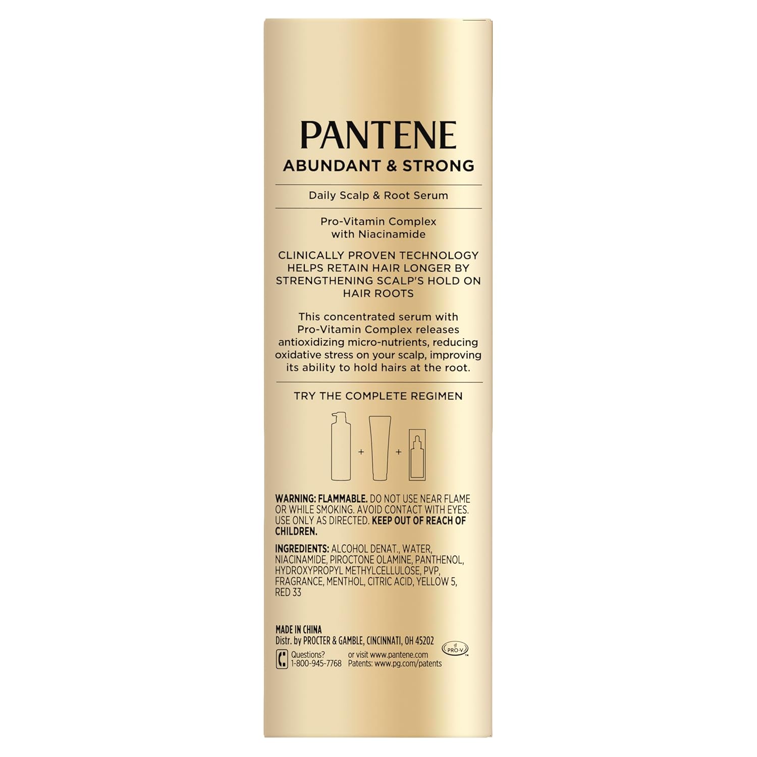 Pantene Abundant & Strong Daily Scalp Serum, Strengthens Scalp’s Hold on Roots, 2 oz Halalzen