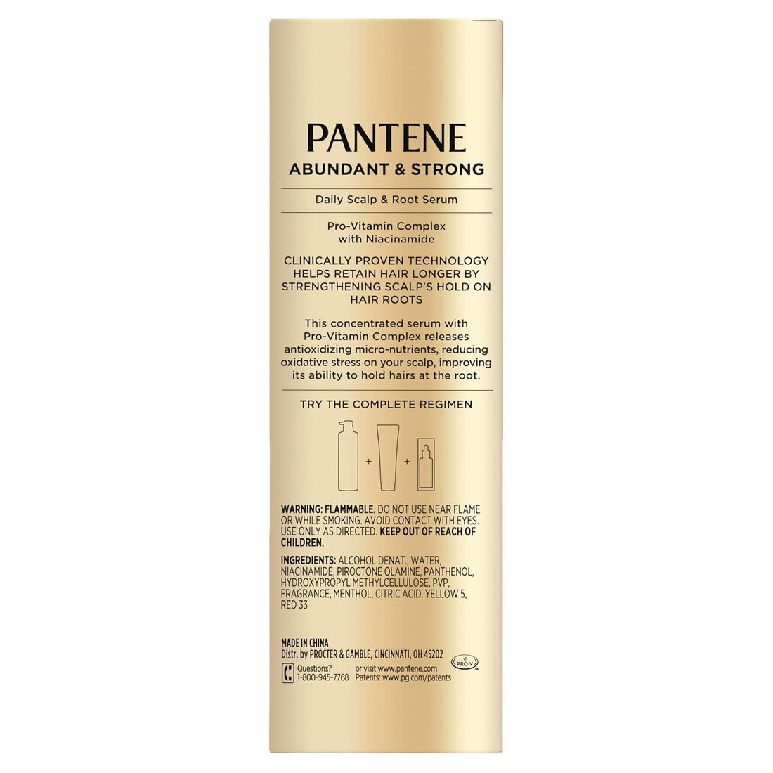 Pantene Abundant & Strong Daily Scalp Serum, Strengthens Scalp’s Hold on Roots, 2 oz Halalzen