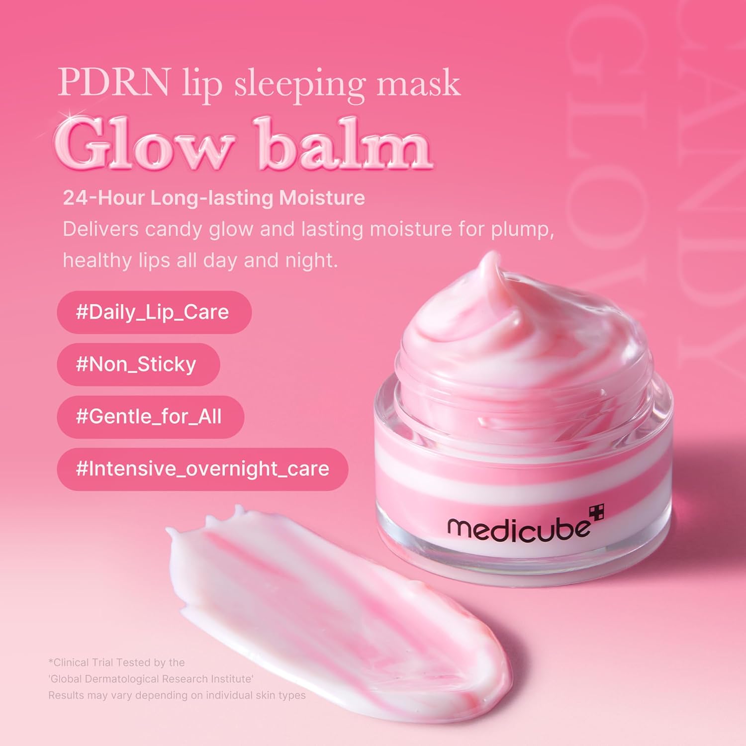 medicube PDRN lip sleeping mask glow balm | Salmon PDRN, Collagen, Shea Butter for Softer Lips, Long-lasting Moisture, Overnight and daily lip care, Korean Skincare 0.35 oz. Halalzen