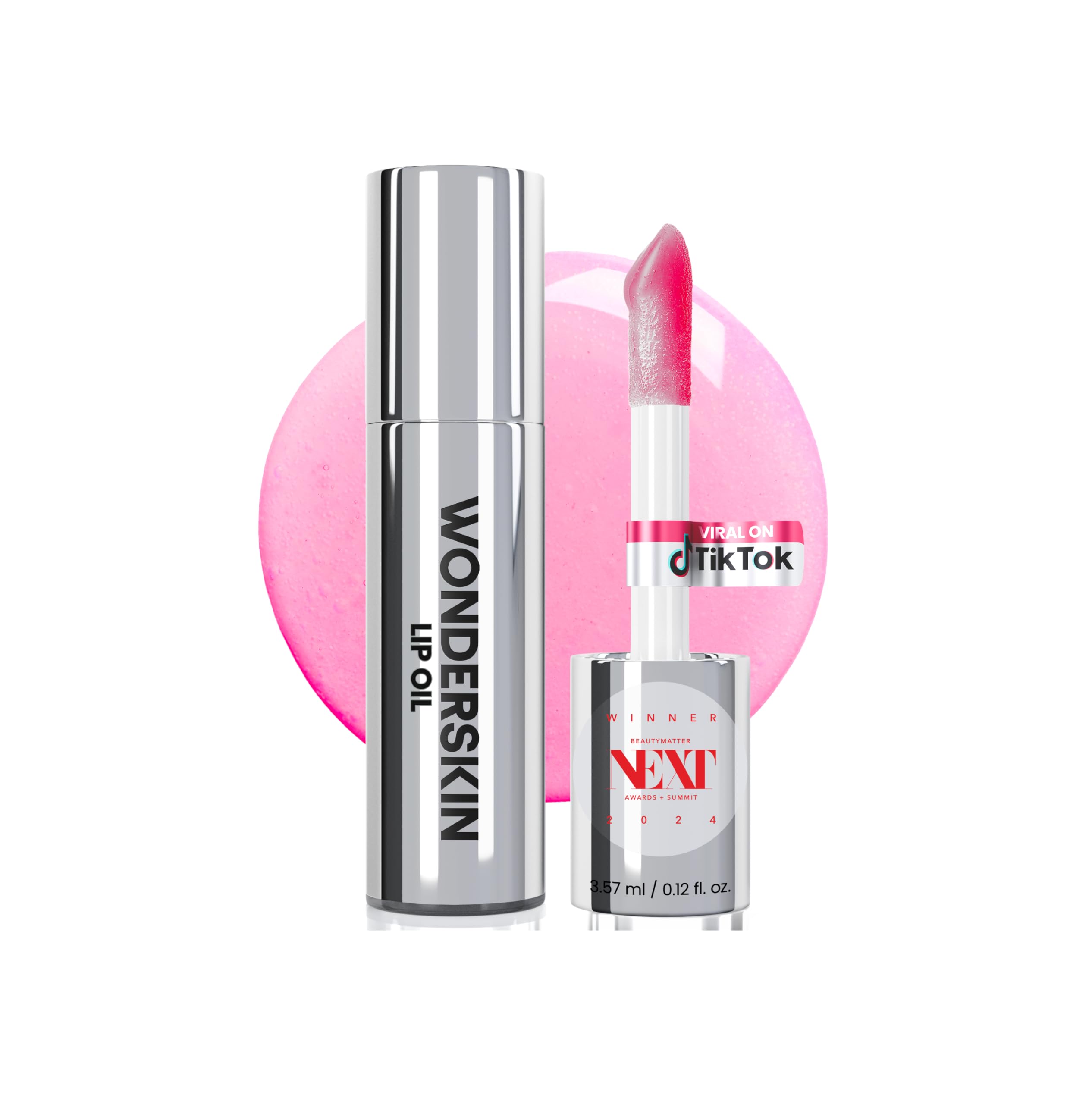 Wonderskin Lip Oil Rehab Serum - Tinted Lip Oil, Hydrating, Moisturizing, and Non-Sticky Deep Red Tint Serum for Dry Lips (Honey) Halalzen