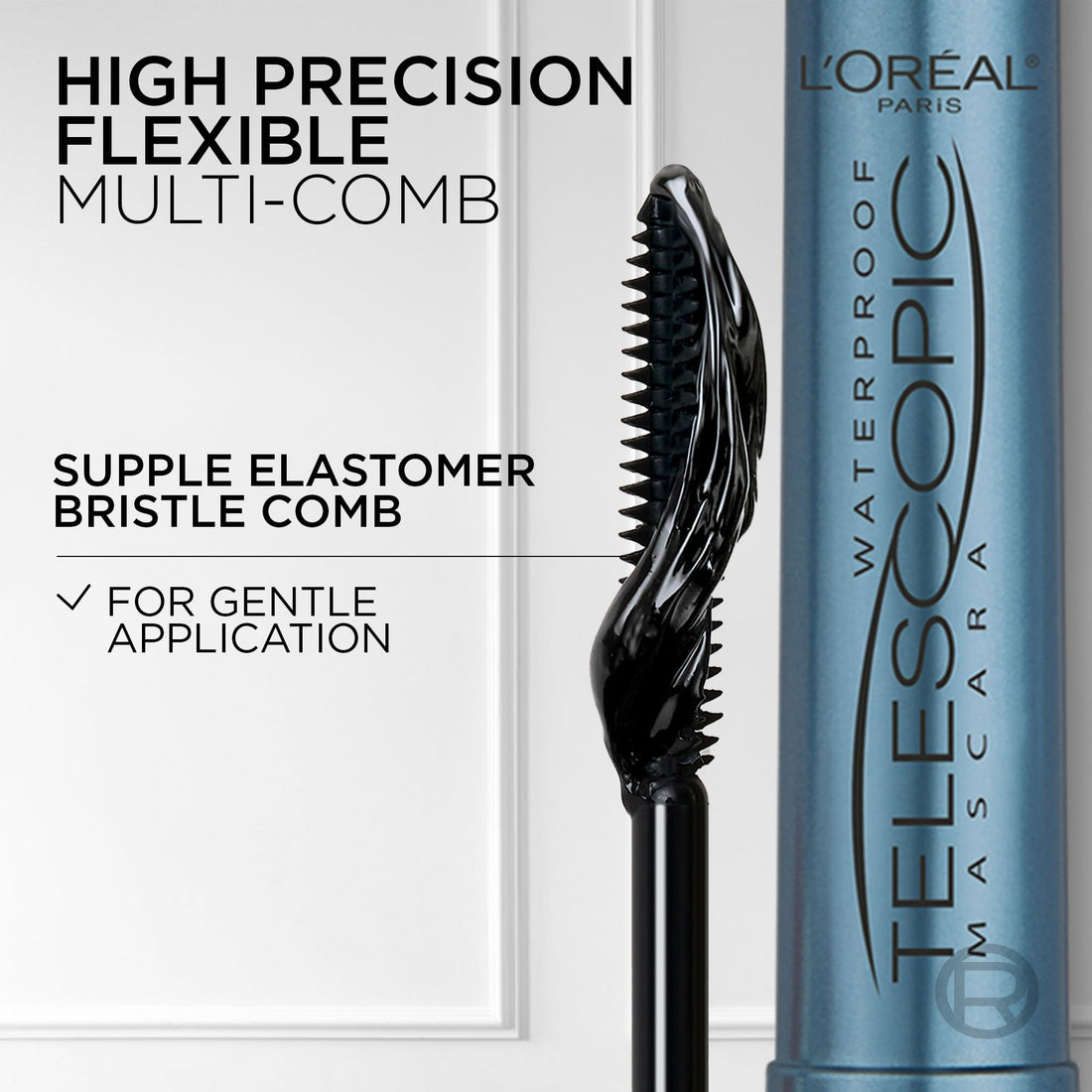 L'Oréal Paris Mascara, Telescopic Original Mascara to Achieve Dramatic Length & Definition, Up to +71% Lengthening Effect, Smudge-Resistant and Long-Wearing Formula for Up to 36H Wear, 8ml Halalzen