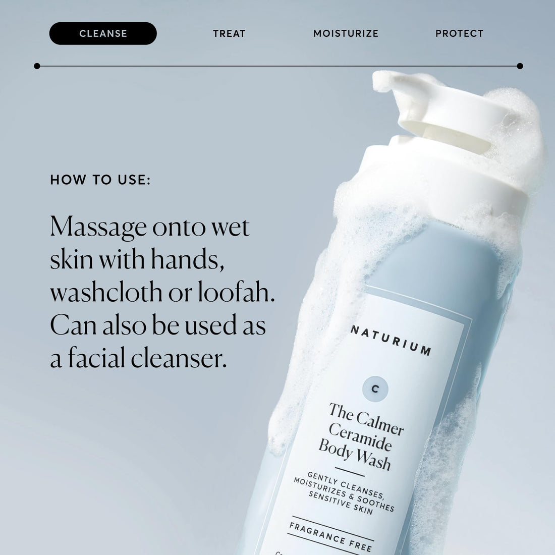 Naturium The Glow Getter Multi-Oil Hydrating Body Wash, Gentle Cleanser, 16.9 oz
