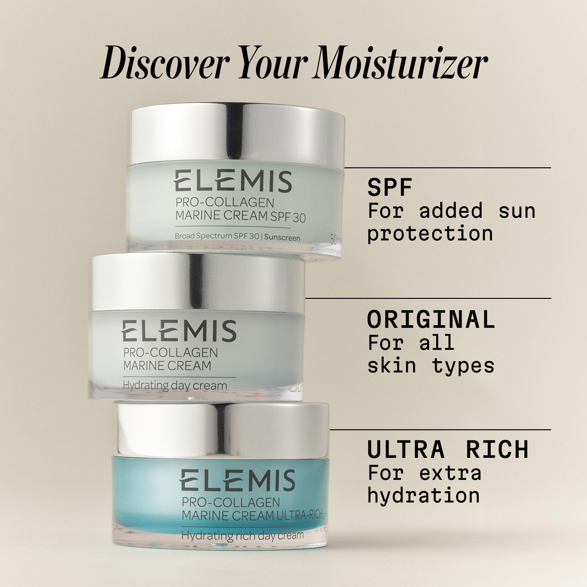 ELEMIS Pro-Collagen Marine Cream SPF 30, Lightweight Anti-Wrinkle Daily Facial Moisturizer Halalzen