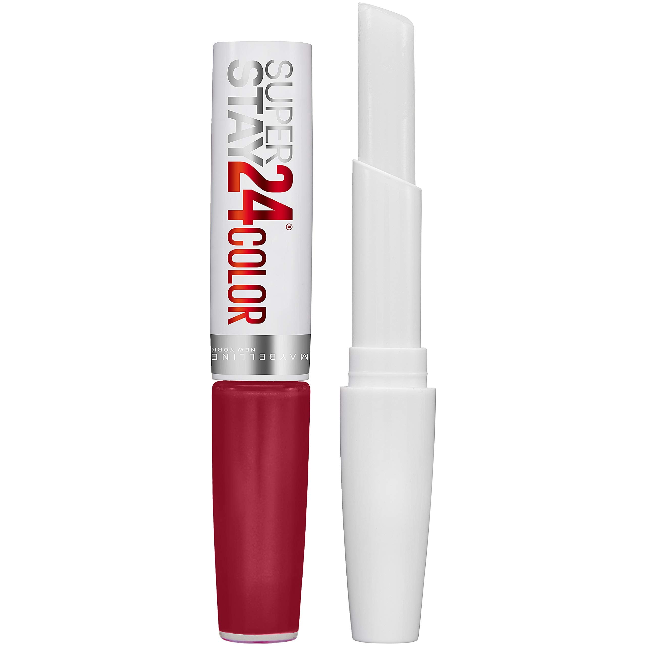 Maybelline Lipstick, SuperStay 24H Liquid Lipstick – Dual-Ended Long-Lasting Color & Moisturizing Lip Balm – Non-Drying, Transfer-Proof, Upto 24Hour, Dual Ended, Shade: 310 Forever Heather Halalzen