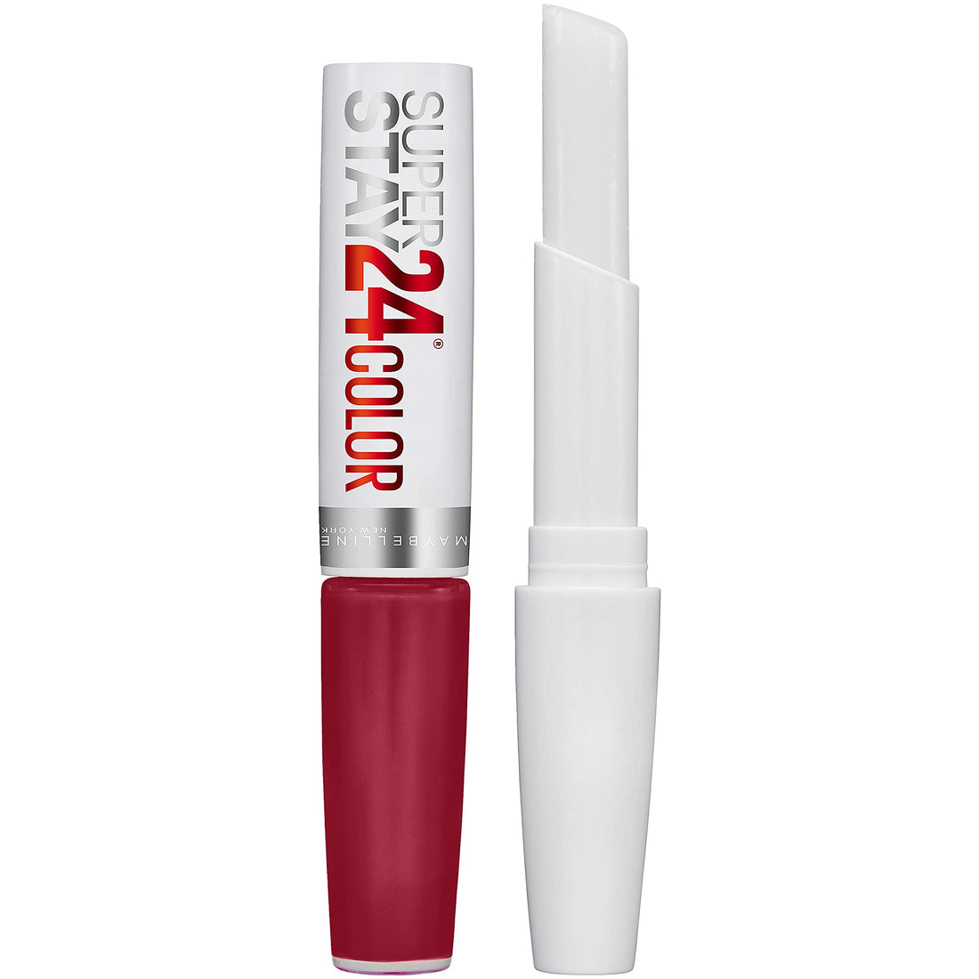Maybelline Lipstick, SuperStay 24H Liquid Lipstick – Dual-Ended Long-Lasting Color & Moisturizing Lip Balm – Non-Drying, Transfer-Proof, Upto 24Hour, Dual Ended, Shade: 310 Forever Heather Halalzen