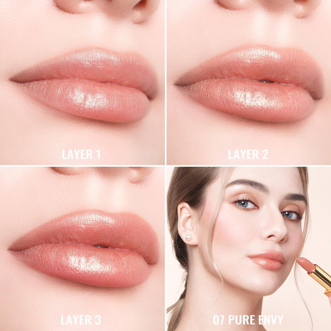 OULAC Metallic Shine Glitter Lipstick, Pink High Impact Lipcolor, Lightweight Soft and Ultra Hydrating, Long Lasting, Vegan & Cruelty-Free, Full-Coverage Lip Color 4.3 g/0.15 HIP & HIPPIE(11) Halalzen