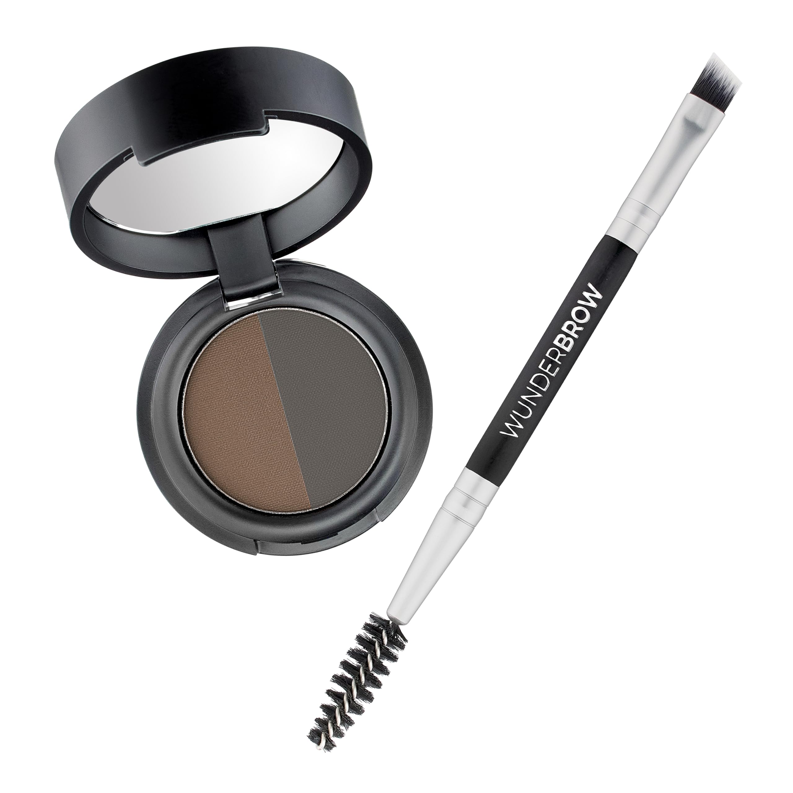Soft Brow Define & Fill Powder Duo, Includes Dual ended Brush, Vegan and Cruelty Free (Brunette)