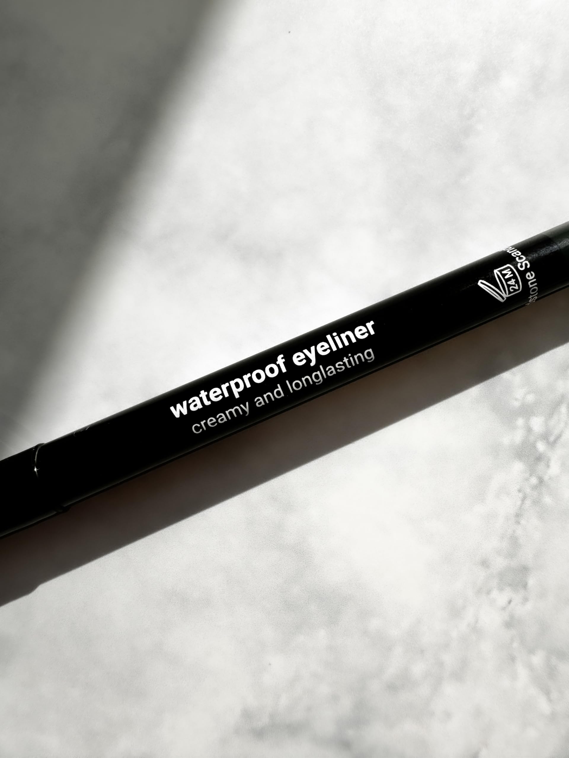 Sandstone Scandinavia Waterproof Eyeliner Pencil - Long-Lasting Gel Eye Liner for Sensitive Eyes - Hypoallergenic & Smudge-Proof - Fragrance-Free, Vegan & Allergy Tested (Black) Halalzen