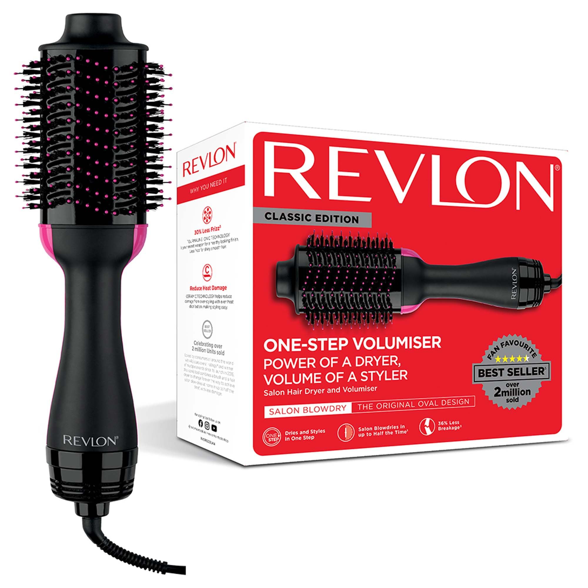 Revlon Hair Tools RVHA6017UK Tangle Free Hot Air Styler, Black Halalzen