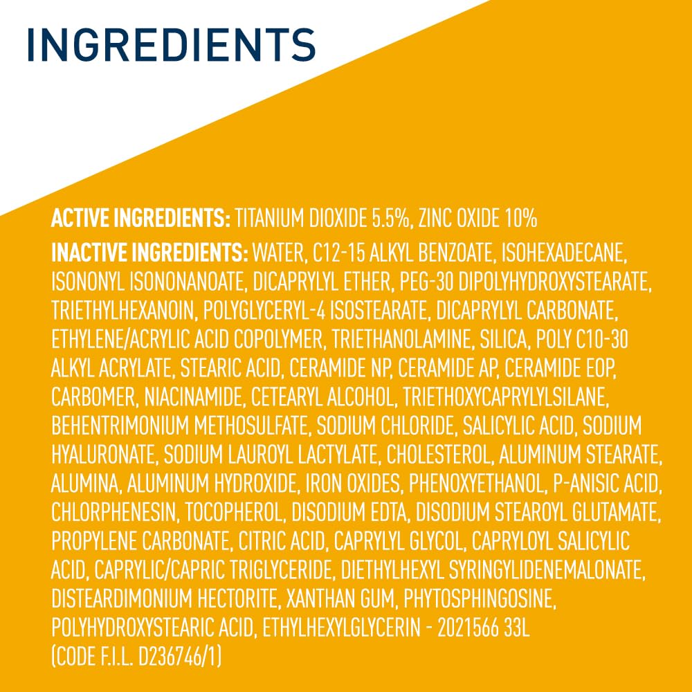 CeraVe Hydrating Mineral Sunscreen SPF 30 with Sheer Tint, Tinted Mineral Sunscreen with Zinc Oxide & Titanium Dioxide, Blends Seamlessly For Healthy Glow, Medium, 1.7 Fluid Ounce Halalzen