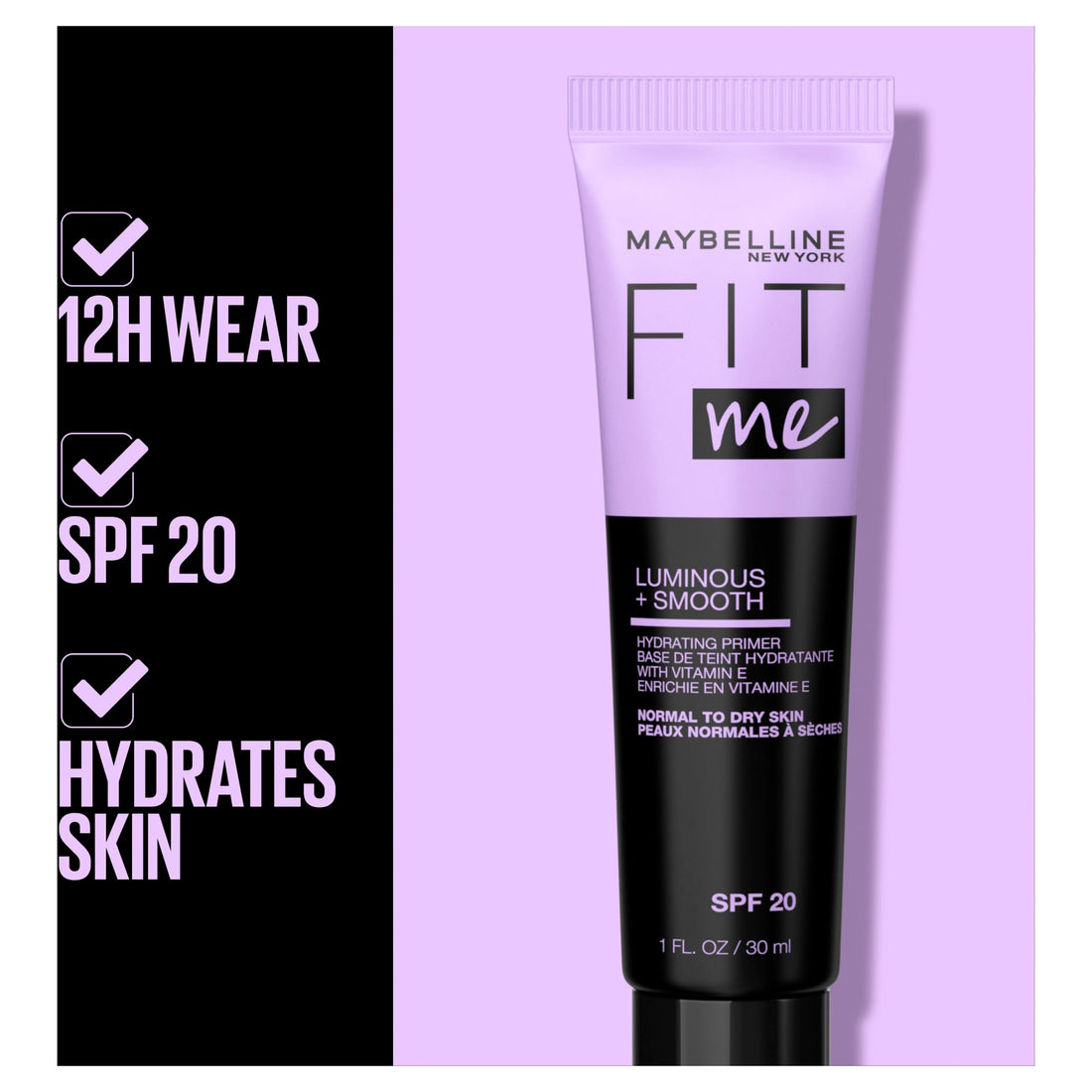 Maybelline New York Fit Me Matte and Poreless Face Primer, Shine-Control Formula That Provides a Mattified Makeup Finish and Smooth Canvas for Oily to Normal Skin Types, Matte and Poreless Halalzen