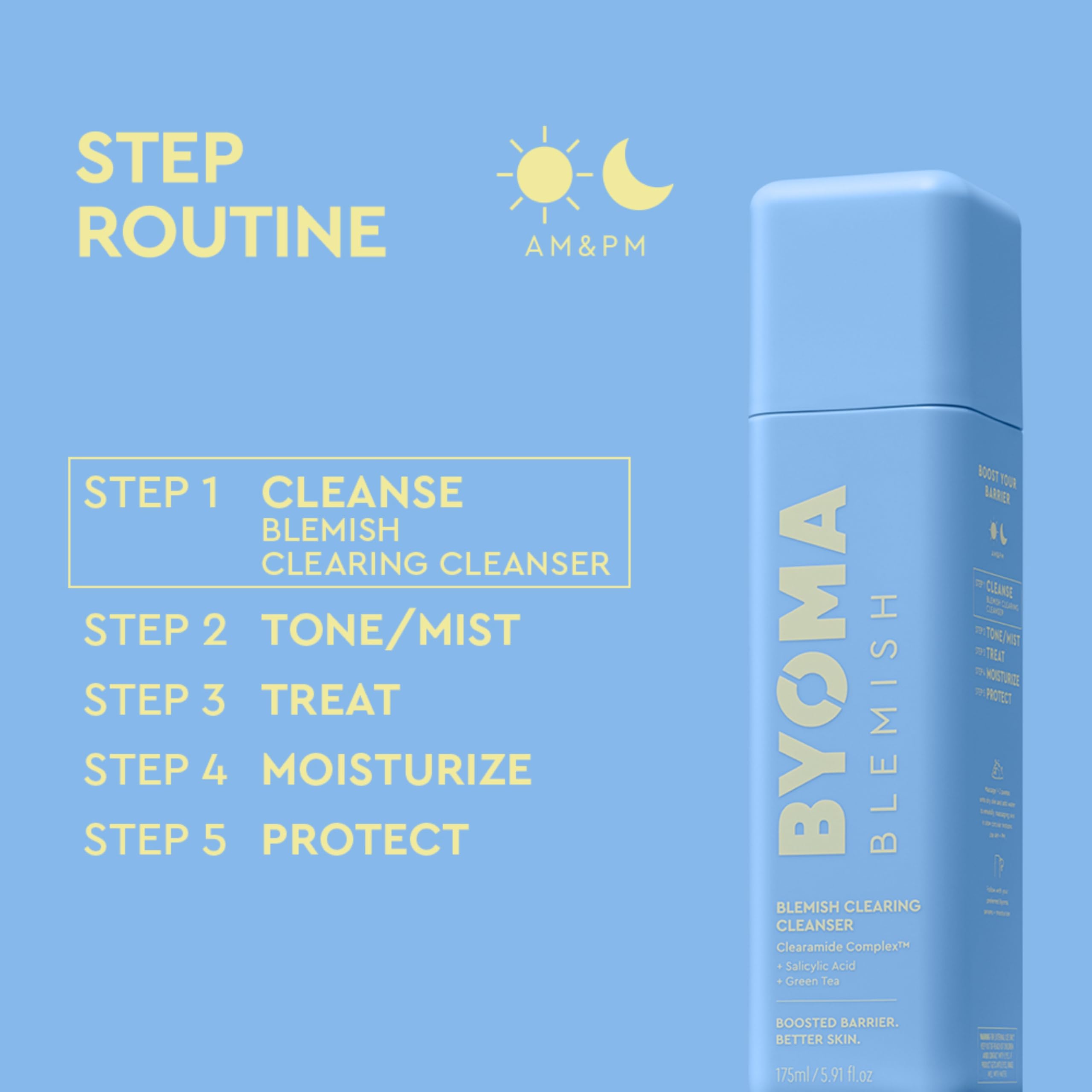 BYOMA Foaming Rice Deep Cleanser (175ml) Hydrating Gel to Foam Cleanser with Ceramides, Rice Extract & Marine Algae – Deep Cleansing, Non-Drying, Antioxidant-Rich, Vegan, Fragrance & Alcohol Free