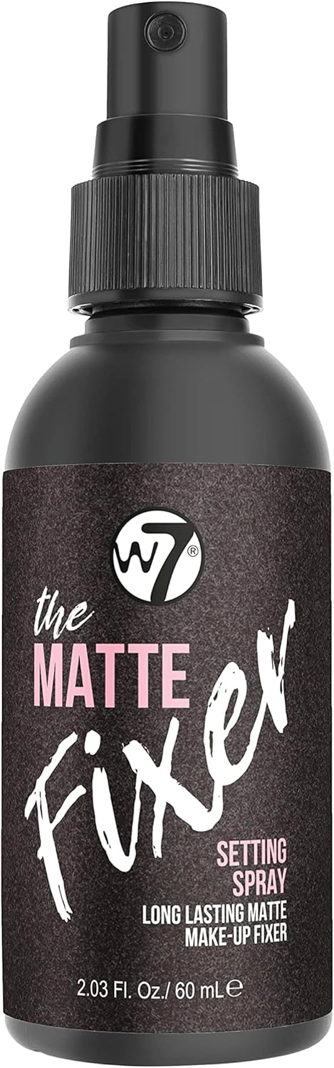 W7 The Fixer Makeup Setting Spray - Matte Finish - Long-Lasting, Ultra-Fine Formula - Cruelty Free and Vegan Halalzen