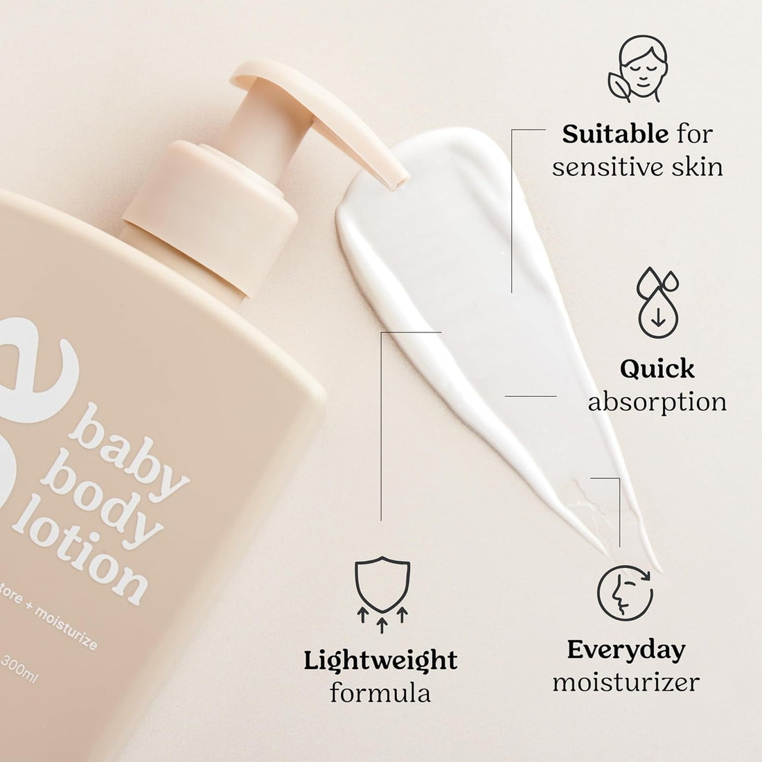 Roe Wellness- Baby Lotion Moisturizer Fragrance-Free | Great For Sensitive Skin Lightweight Moisturizing Lotion | For Babies, Infants, Kids and More Halalzen