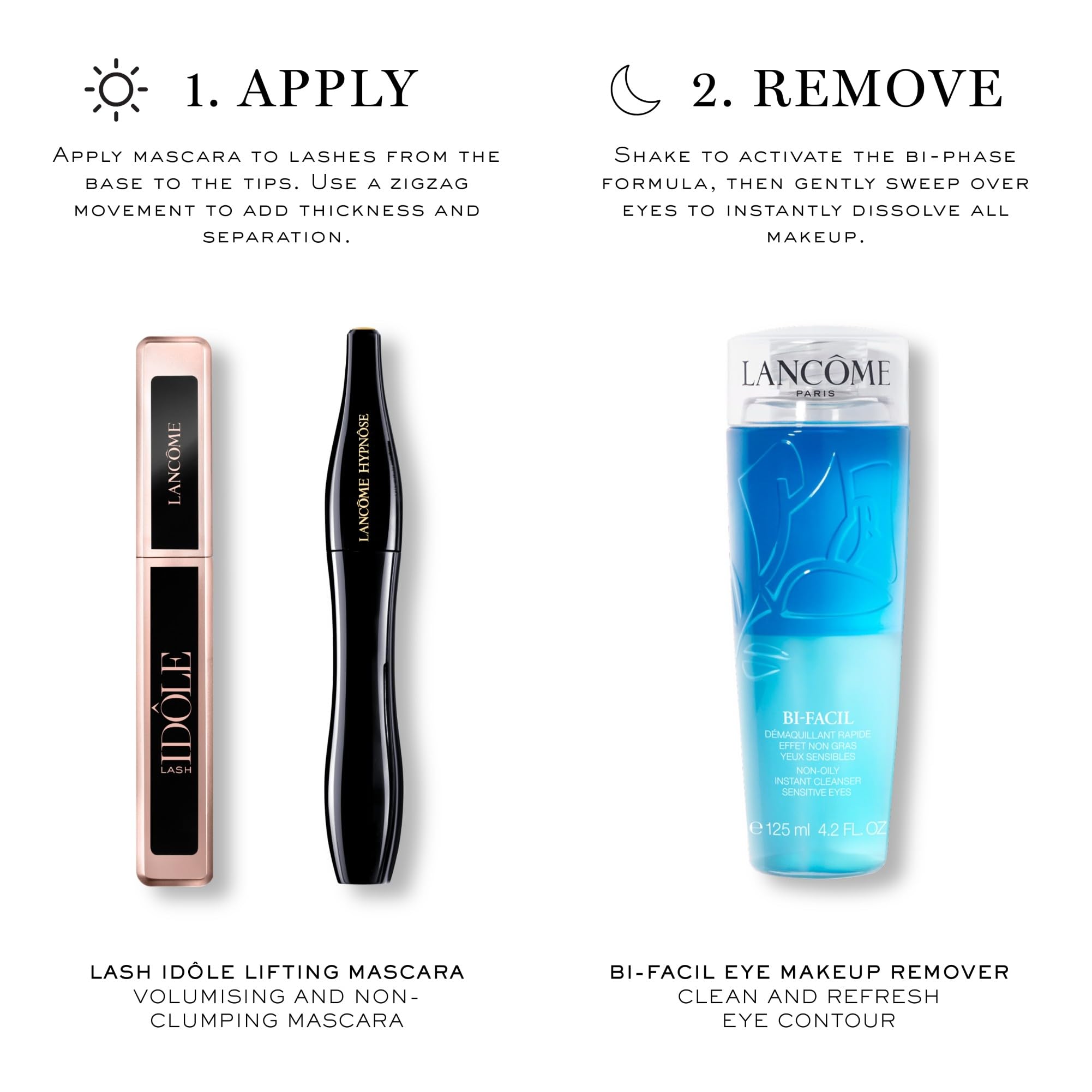 Lancôme Bi-Facil Eye Makeup Remover, Non-Oily, Bi-Phase, Dissolves Waterproof Mascara, Instant Action, Gentle for Sensitive Eyes, Effortlessly Removes Make-up Halalzen