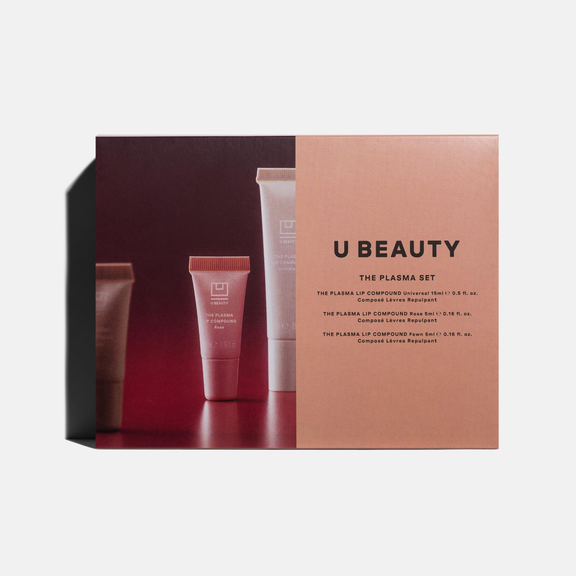 U Beauty The PLASMA Lip Compound - Anti-Wrinkle & Anti-Aging Treatment - Clear Plumping Lip Gloss with Hyaluronic Acid for Deep Hydration - Salicylic Acid, Vitamin E, & Peptides Contour Lips, 15 mL Halalzen