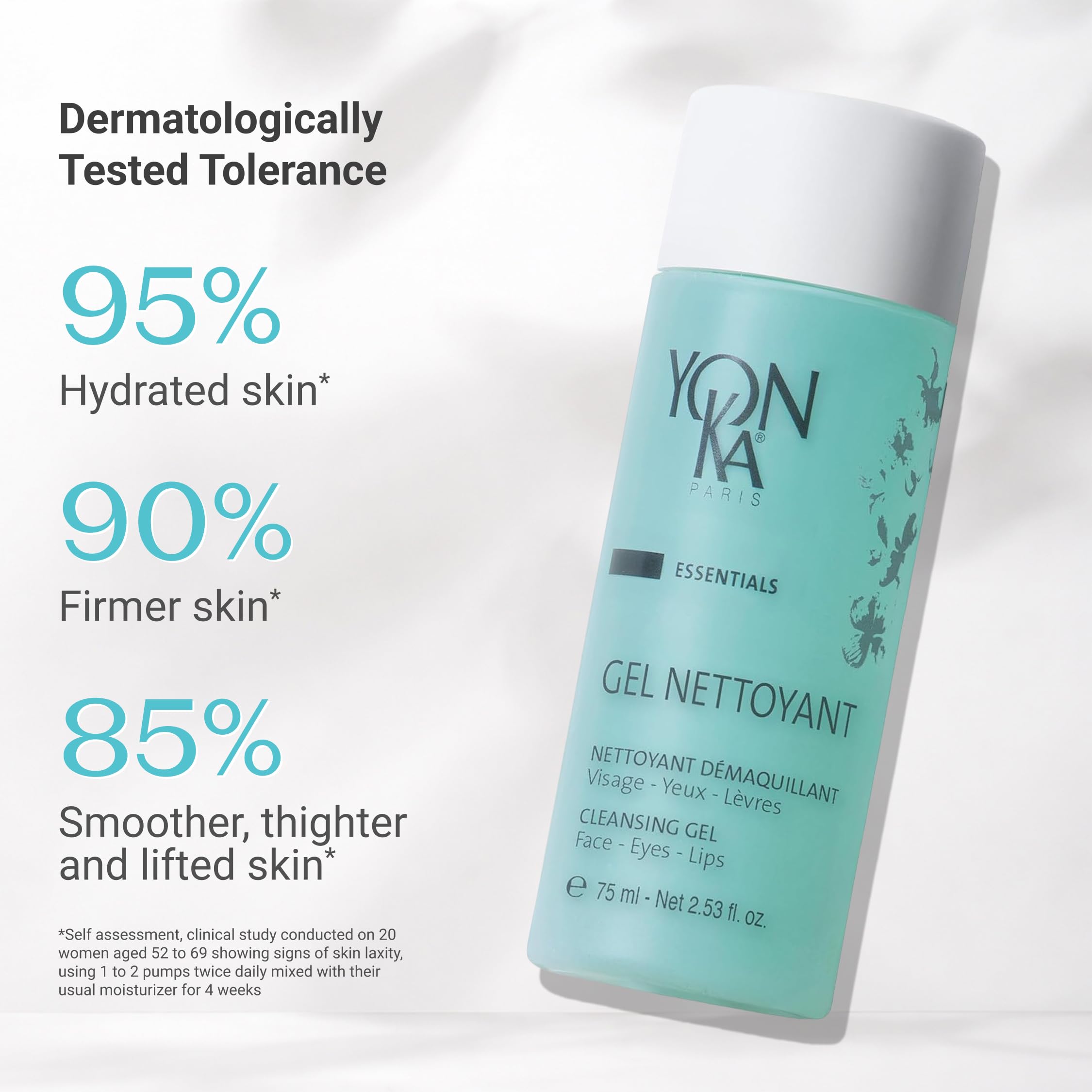 Yonka Gel Cleanser | Gentle Foaming Face Wash & Makeup Remover | Cleanses Pores and Balances Skins pH with Red Algae & Amino Acids | For Acne Prone & Oily Skin | Paraben-Free