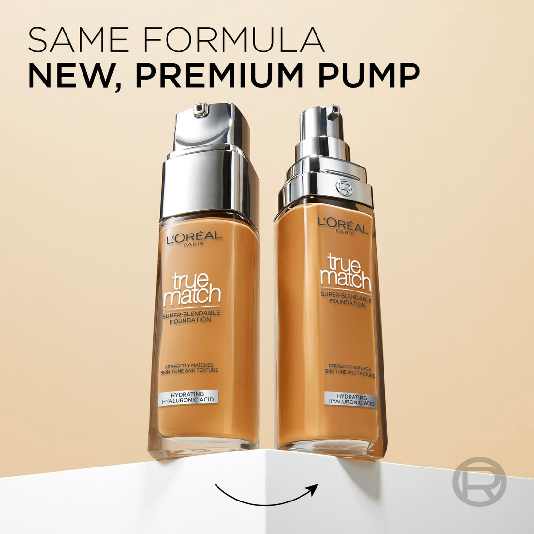 L'Oréal Paris Foundation for Face, Skincare Infused with Hyaluronic Acid, True Match Hydrating Liquid Foundation for All Skin Tones, SPF 16, 1N Ivory, 30 ml Halalzen