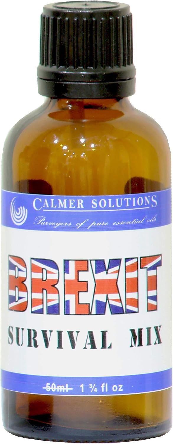Calming Essential Oil Blend 50ml – Lavender & Chamomile Aromatherapy Oil for Diffusers | Calmer Solutions Brexit Survival Blend