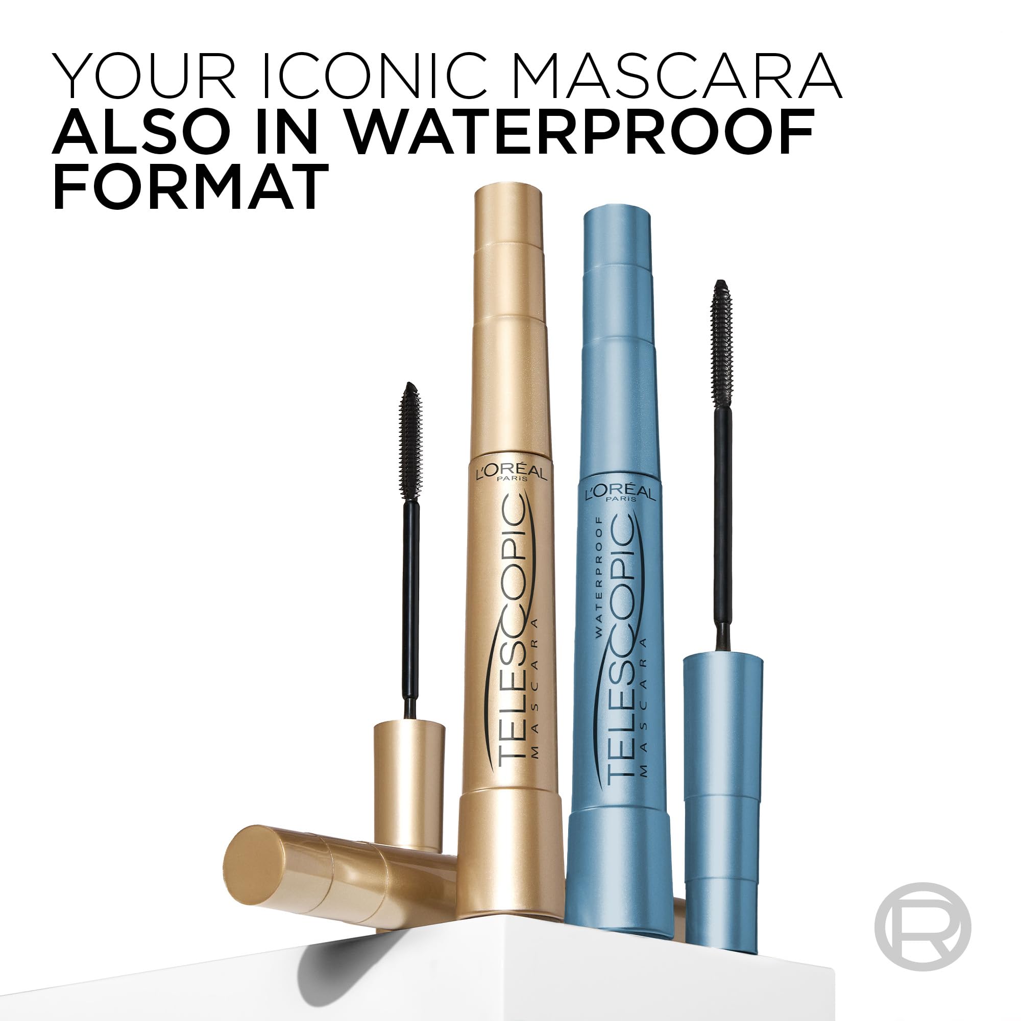 L'Oréal Paris Mascara, Telescopic Original Mascara to Achieve Dramatic Length & Definition, Up to +71% Lengthening Effect, Smudge-Resistant and Long-Wearing Formula for Up to 36H Wear, 8ml Halalzen