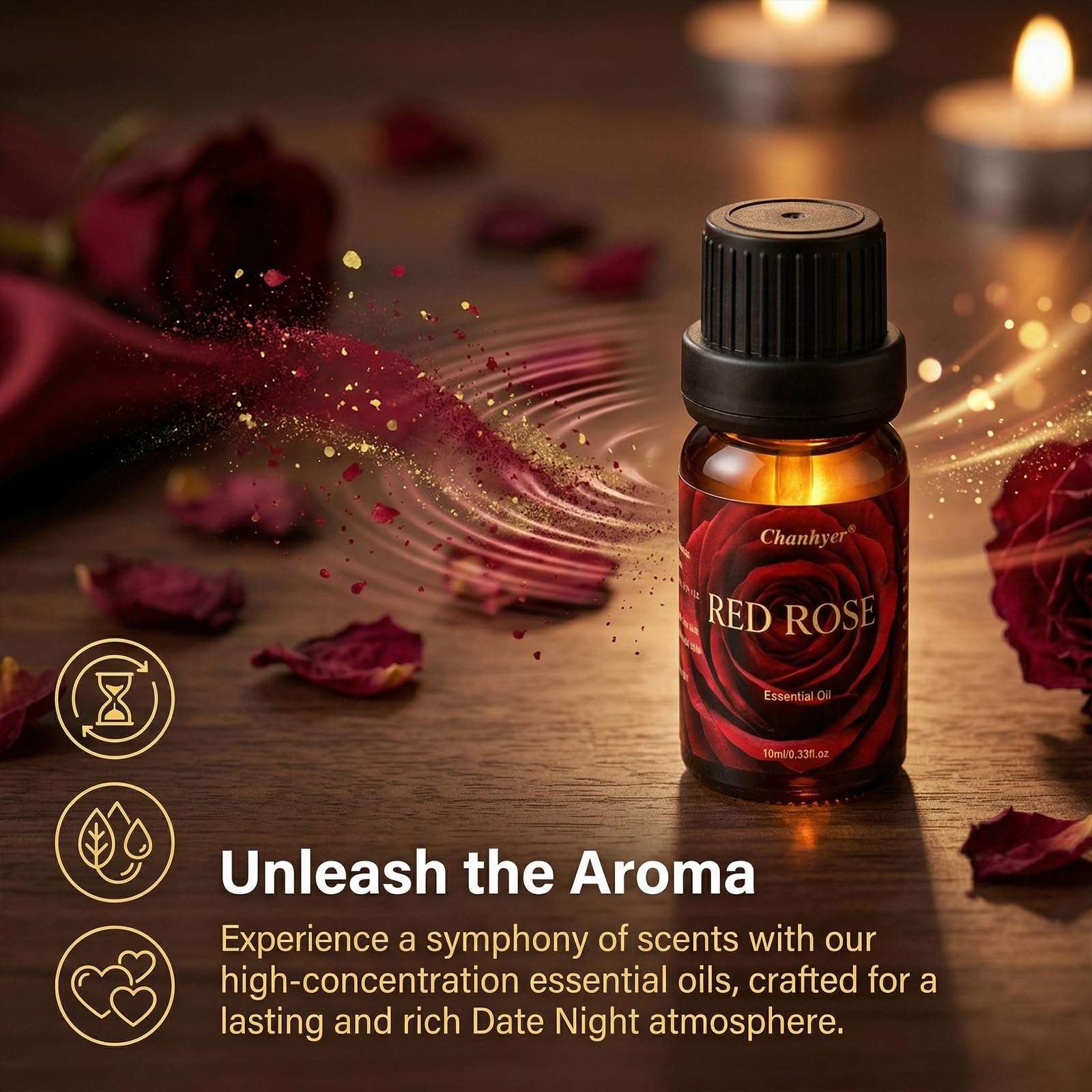 Hotel Collection Essential Oils for Diffusers for Home - 6 x 10 ml Luxury Scented Oil Set with Luxury Night,Jasmine Peppermint,White Tea,Citrus Happiness,My Way,Hotel Lobby,Gift for Women and Men