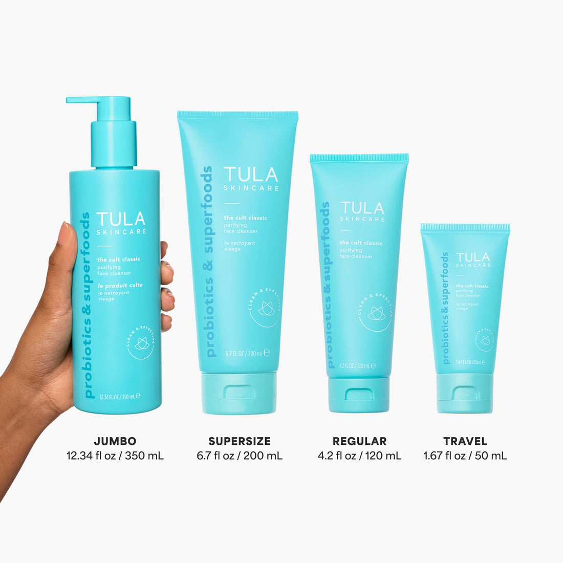 TULA Skin Care Cult Classic Purifying Face Cleanser - Gentle and Effective Face Wash, Makeup Remover, Nourishing and Hydrating