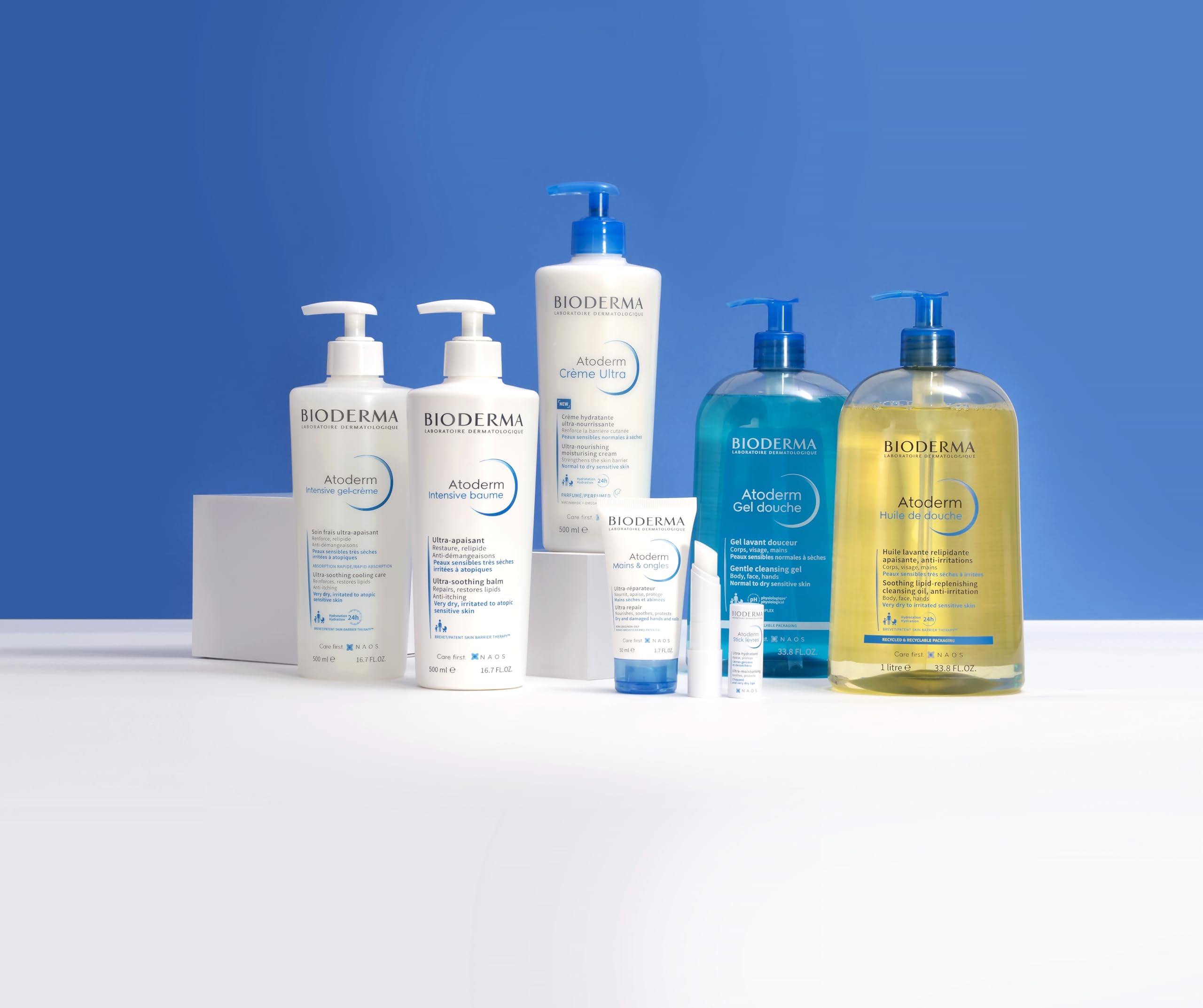 Bioderma Atoderm Shower Oil, Cleansing Oil For Face & Body, Nourishing Cleansing Oil For Dry to Atopic Sensitive Skin For Softer & Smooth Skin For Your Whole Family