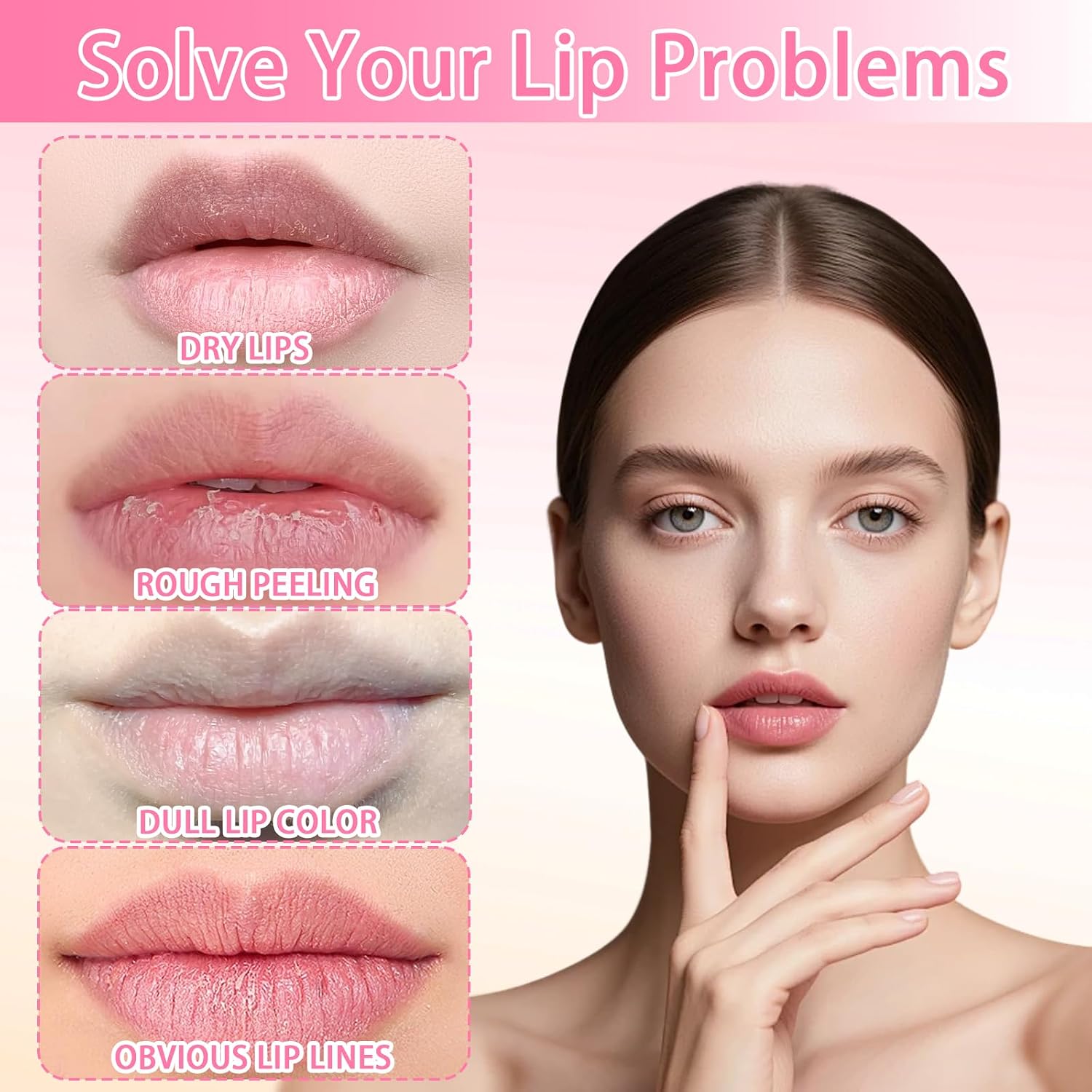 30 PCS Collagen Crystal Lip Masks, Lip Mask, Deeply Hydrating, Moisturizing, Includes 3 Types of Hydrating Gel Masks, Provide Long-Lasting Nourishment Halalzen