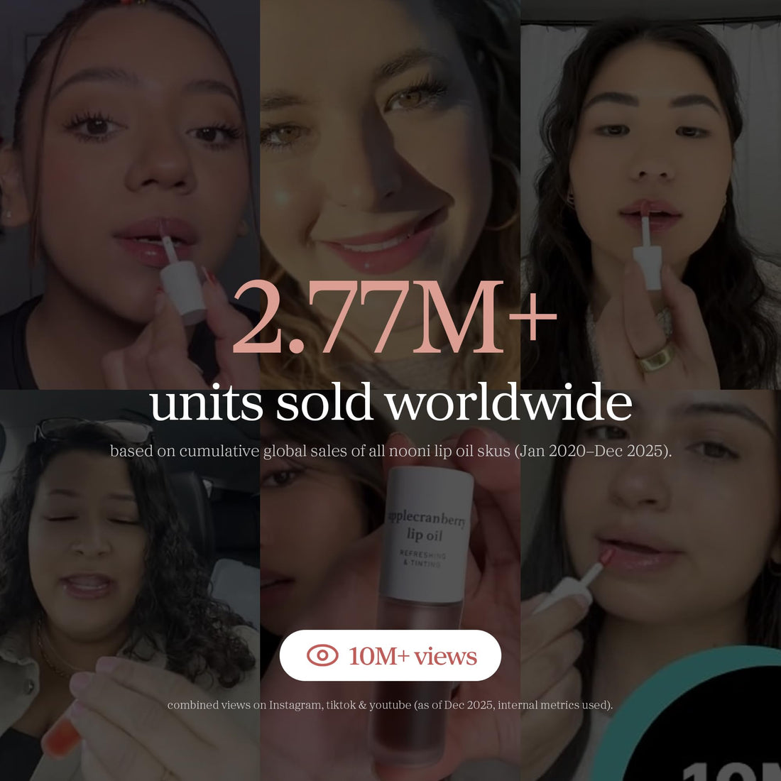 NOONI Korean Lip Oil - Applepeony | Long-Lasting, Moisturizing, Plumping, Revitalizing for Dry Lips, Waterproof, No Peel Off, Hydrating Lip Stain, Stocking Stuffers, Cute Stuff, 0.12 FL Oz Halalzen