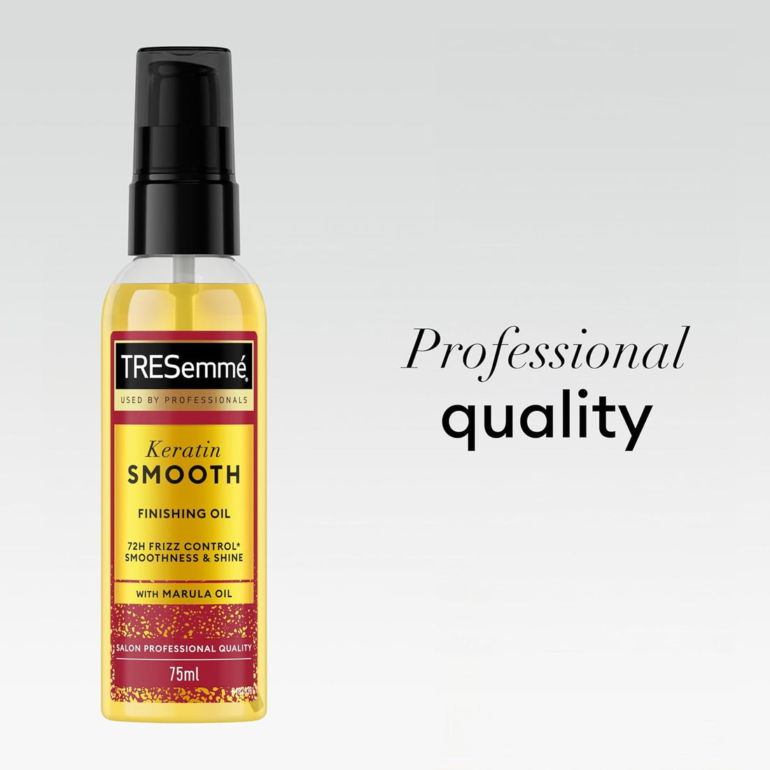 TRESemme Keratin Smooth Finishing Hair Oil hair treatment with Marula Oil for 72h frizz control*, smoothness & shine 75 ml