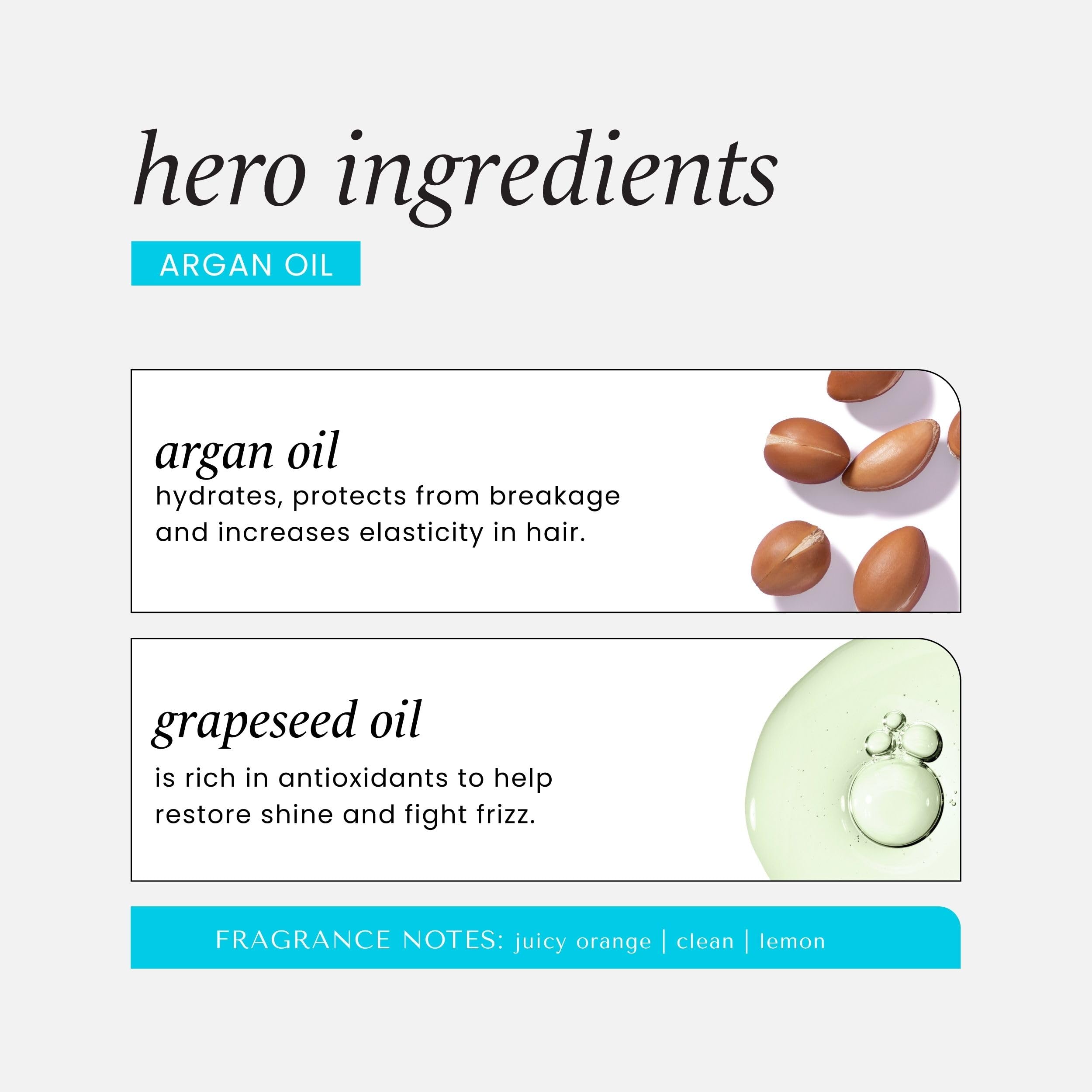 HASK Argan Oil Shine Oil Vial Repairing for All Hair Types, colour safe, gluten free, sulfate free, paraben free - 1 18mL Vial