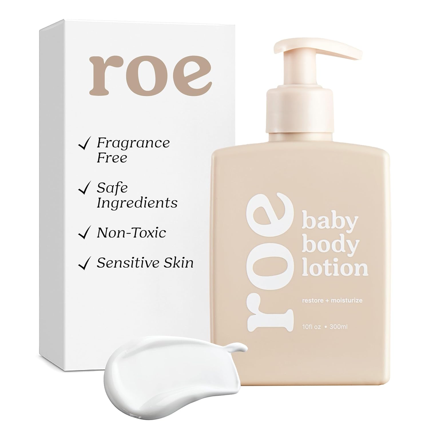 Roe Wellness- Baby Lotion Moisturizer Fragrance-Free | Great For Sensitive Skin Lightweight Moisturizing Lotion | For Babies, Infants, Kids and More Halalzen