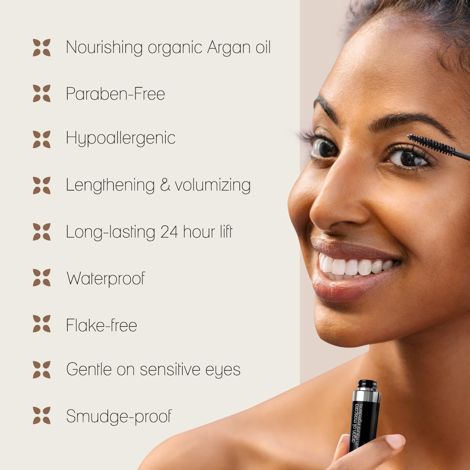 Poppy Austin - Vegan Mascara Black Volume And Length Waterproof - Gentle, Hypoallergenic Volumising Mascara, Organic & Cruelty Free All Natural Organic For Sensitive Eyes (9 Gram) Halalzen