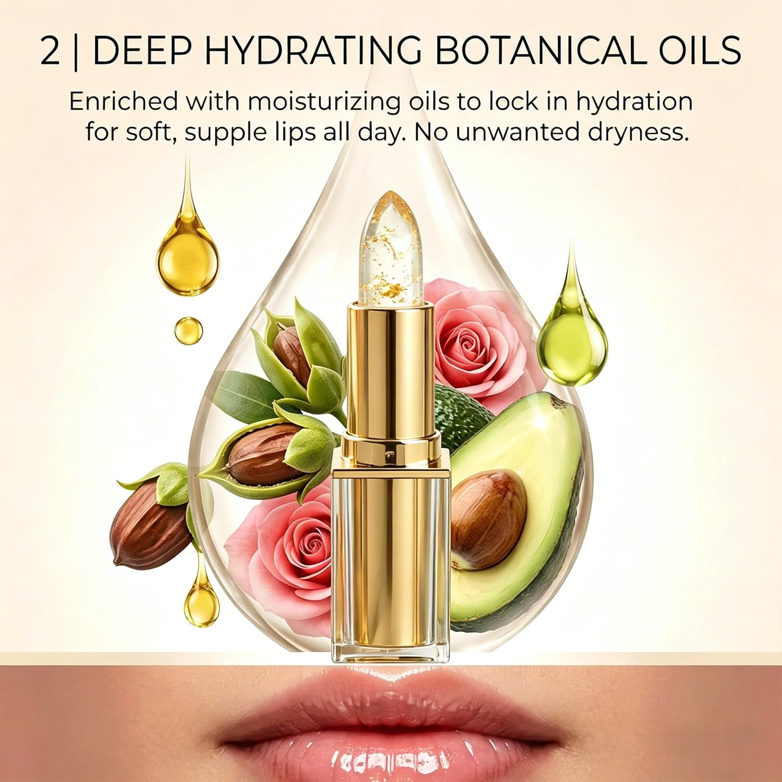 Areliaa Skin-Adaptive Lipstick,PH Lipsticks Color Changing,Long Lasting Moisturizing Tinted Lip Balm,Lipstick for Older Women (1pcs)