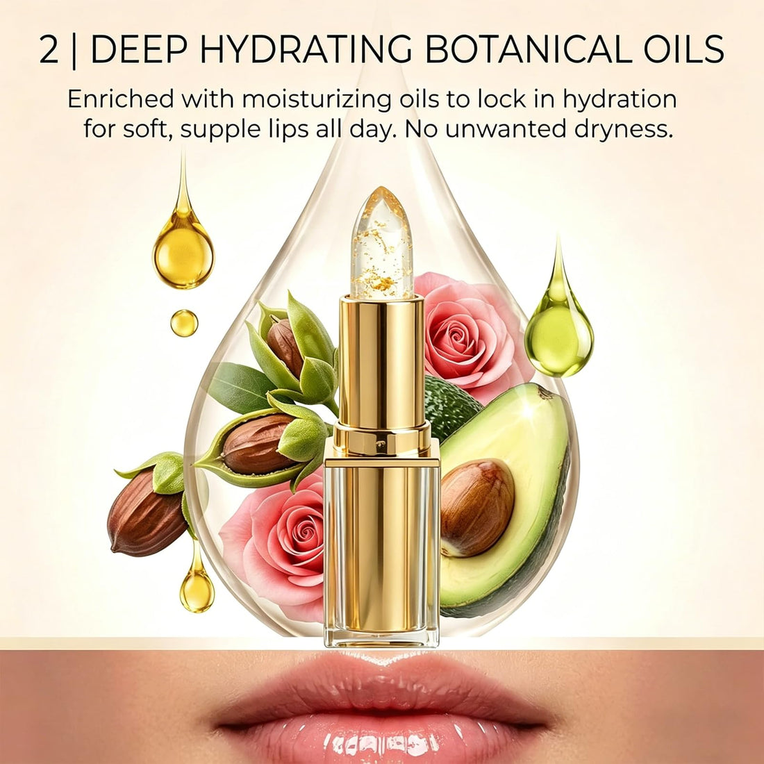 Areliaa Skin-Adaptive Lipstick,PH Lipsticks Color Changing,Long Lasting Moisturizing Tinted Lip Balm,Lipstick for Older Women (1pcs)