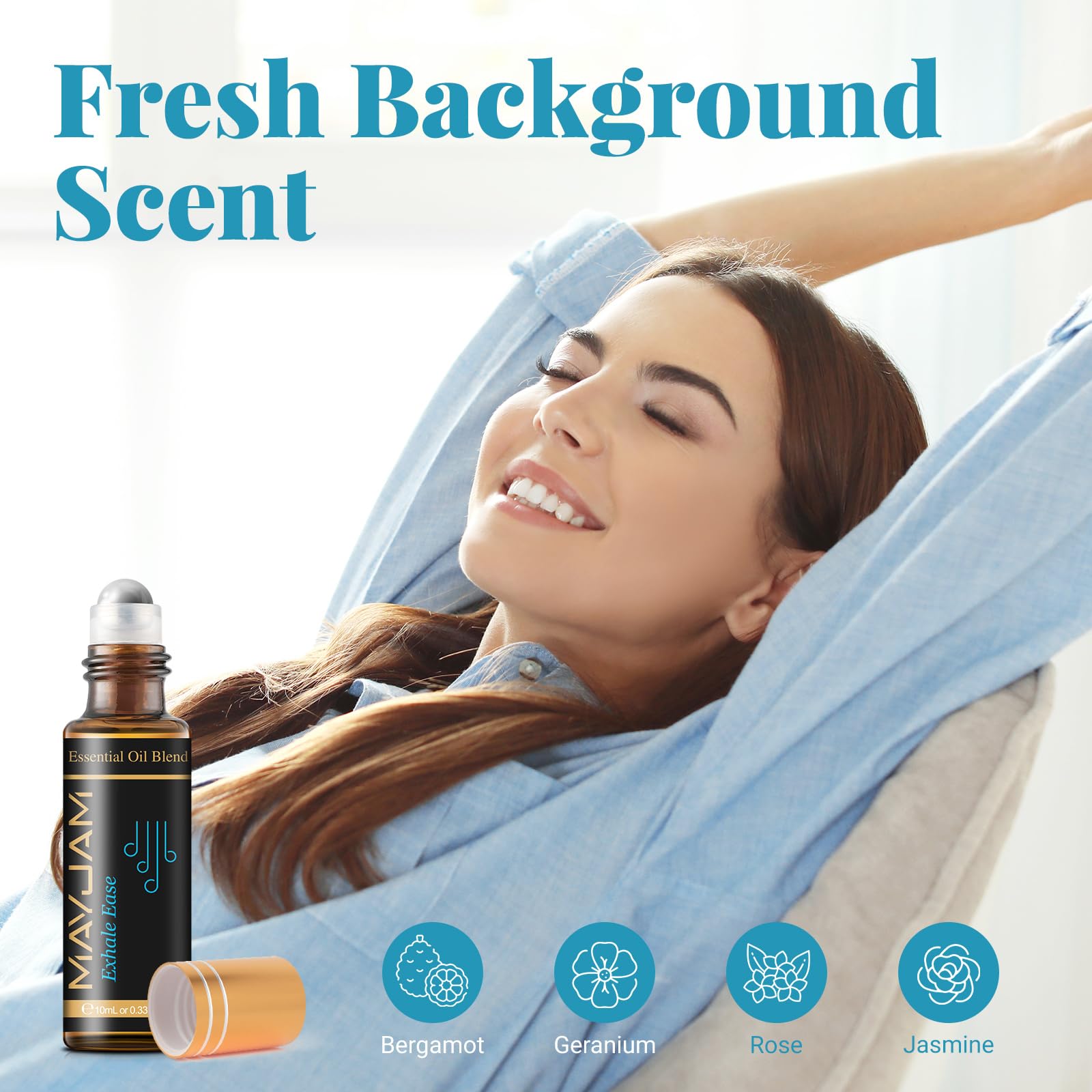 MAYJAM Essential Oils Set 35 x 5 mL - Essential Oils Gift Set for Humidifier, Diffusers, Home, DIY