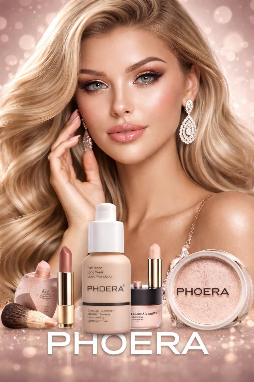 Aquapurity Phoera® Full Coverage Foundation Soft Matte Oil Control Concealer 30ml Long Lasting Flawless Cream Smooth (102 NUDE) Halalzen