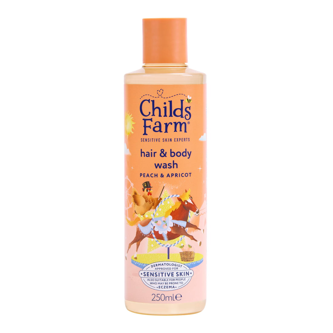 Childs Farm Kids 3 in 1 Swim, Strawberry & Mint - Body Wash, Shampoo & Conditioner | Tear-free | Suitable for Dry, Sensitive Skin, 250ml