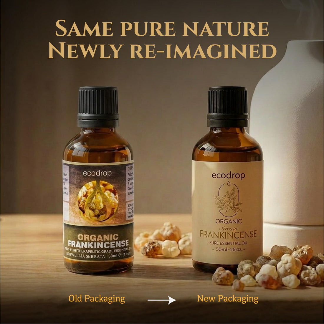 Ecodrop Tea Tree Essential Oil, 10 ml | 100% Pure Organic Steam-Distilled | Melaleuca Alternifolia | Aromatherapy, Diffuser, Massage, Bath, Soap & Candle Making | Australian Fresh Aroma