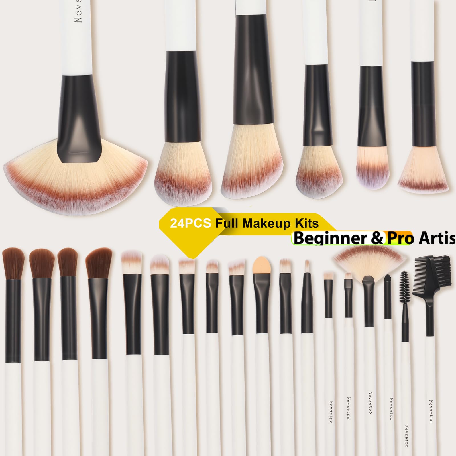 Makeup Brushes, Quality Make Up Brushes 28Pcs Makeup Brushes Set Professional & Beginner Make-up Sets & Case, Brushes & Sponges,Travel-Friendly Roll-up Beauty Gift Sets for Women, GREEN Halalzen
