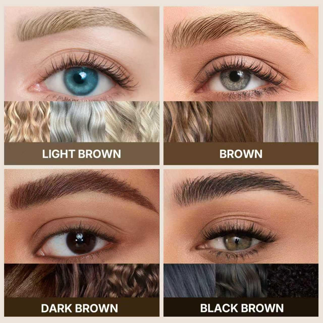 2CHILL 30° Curved Eyebrow Pencil, Magic 2 in 1 Eyebrow Pen Pro, Waterproof Eye Brow Pen with 4 Tips, Vivid Microblading Brow Pencils for Women, Last All Day Makeup (03 Dark Brown)