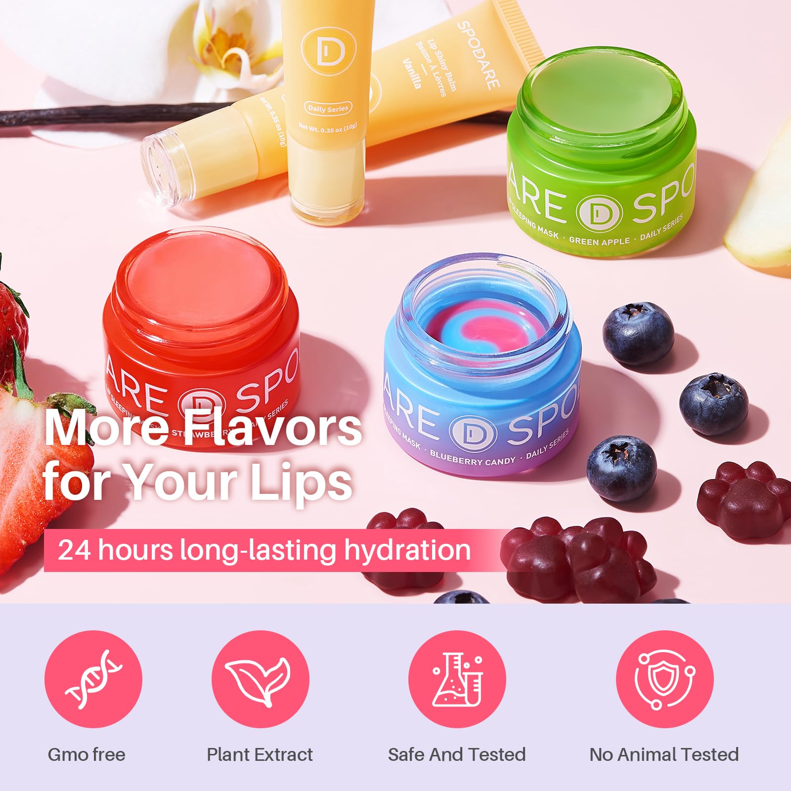 SPODARE Lemon Lip Mask, Hydrating Overnight Lip Sleeping Mask, Lip Moisturizer for Dry Cracked Lips Care, Dual-Color Lips Balm for Nourishing and Softening Lips, Minimizes Fine Lines - 12g Halalzen