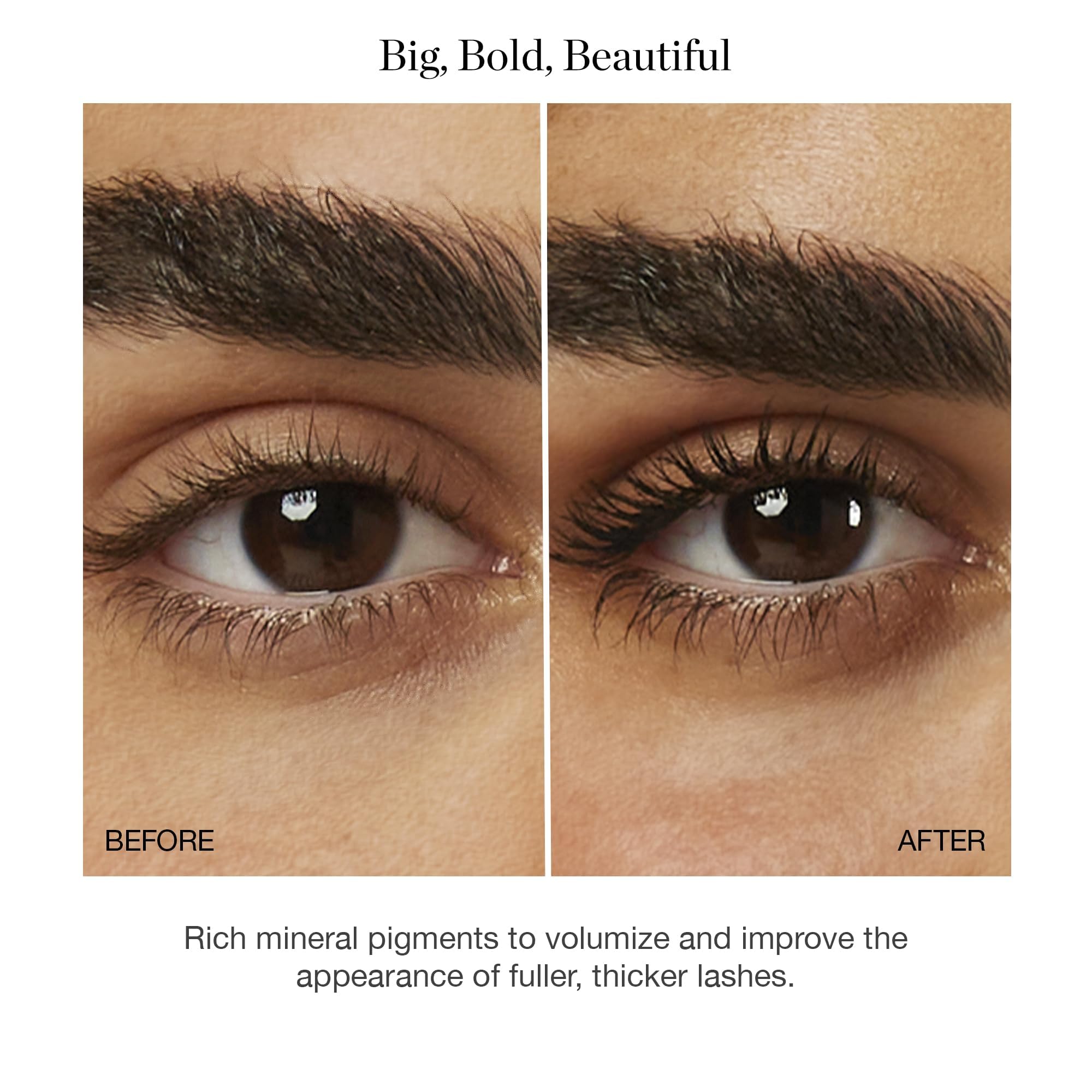 Ogee Beyond Clean Volumizing Mascara - Certified Organic Black Mascara for Volume and Length - Lengthening Lashes for Sensitive Eyes
